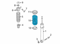 OEM 2021 Kia Sorento Spring-Rr Diagram - 55330P2070