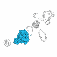 OEM 2001 BMW M3 Engine Water Pump Diagram - 11-51-7-838-118