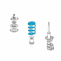 OEM 2006 Acura RSX Spring, Front Diagram - 51401-S6M-A52