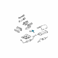 OEM 1998 Oldsmobile Silhouette Hanger Asm-Exhaust Tail Pipe Diagram - 10337619