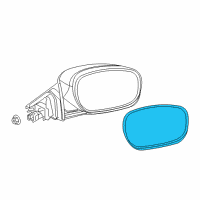 OEM 2019 Dodge Charger Glass-Mirror Replacement Diagram - 68103028AA
