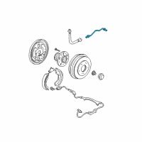 OEM 2000 Honda Odyssey Pipe E, L. Brake Diagram - 46361-S0X-000