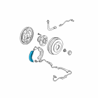 OEM 2000 Honda Odyssey Brake Shoe Set Diagram - 43153S0X013