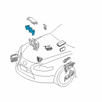 OEM 2019 Lexus IS350 Block Assembly, Relay Diagram - 82660-24020