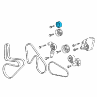 OEM 2018 Chevrolet Camaro Pulley Diagram - 12665845