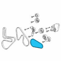 OEM 2018 Cadillac CTS AC Belt Diagram - 12685983