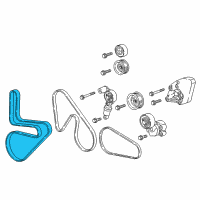 OEM 2018 Chevrolet Camaro Supercharger Belt Diagram - 12668317