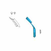 OEM 2009 BMW X5 Cover, Column D, Left Diagram - 51-43-6-955-501