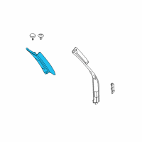 OEM 2009 BMW X5 Cover Column C Left Diagram - 51-43-8-037-365