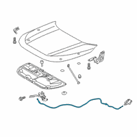 OEM 2020 Toyota RAV4 Release Cable Diagram - 53630-0R050