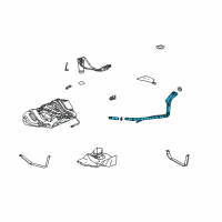 OEM Saturn Ion Pipe Asm, Fuel Tank Filler Diagram - 19354593