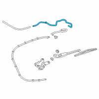 OEM 2017 Cadillac XT5 Washer Hose Diagram - 84161102