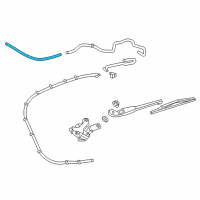 OEM Cadillac Washer Hose Diagram - 84070315