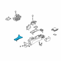 OEM 2005 Acura RSX Garnish Assembly, Center Con Diagram - 77295-S6M-A04ZD