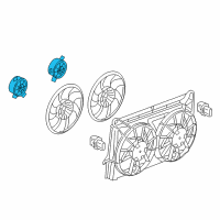 OEM Hummer Fan Motor Diagram - 15780796