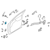 OEM 2015 Kia Sorento Hinge Assembly-Front Door LH Diagram - 793102B020