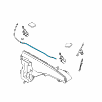 OEM 2014 BMW X6 Hose Line, Headlight Cleaning System Diagram - 61-67-7-181-995