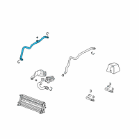 OEM 2010 Chevrolet Corvette Hose Asm-Charging Air Cooler Coolant Diagram - 15870558