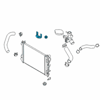 OEM 2021 Hyundai Venue Bracket Assembly-Radiator MTG, UPR Diagram - 25333-K2000