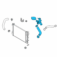 OEM 2021 Hyundai Venue Filler Neck & Hose Assembly-Rad Diagram - 25327-K2000
