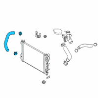 OEM 2021 Hyundai Venue Hose Assembly-RADAATOR, LWR Diagram - 25415-K2100