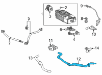 OEM 2021 Toyota Venza Vapor Hose Diagram - 23820-F0081