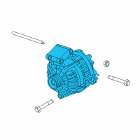 OEM 2012 Ford Fiesta Alternator Diagram - AE8Z-10346-A