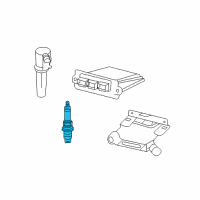 OEM 1999 Mercury Cougar Spark Plug Diagram - AZFS-32F-EX