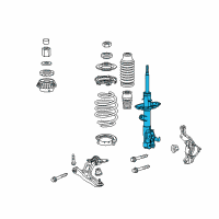 OEM 2012 Honda CR-Z Shock Absorber Unit, Right Front Diagram - 51611-SZT-A51