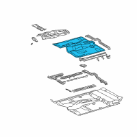 OEM 2007 Toyota 4Runner Pan, Front Floor Diagram - 58111-35422