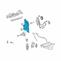 OEM 2007 Dodge Sprinter 3500 Cover-Timing Case Diagram - 68164018AA