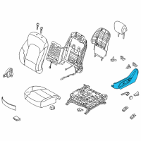 OEM Hyundai Santa Fe Shield Cover-Seat Driver Outer Diagram - 88191-B8100-NBC