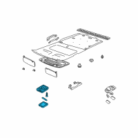 OEM 2000 Nissan Xterra Lamp Assembly-Room Diagram - 26410-3Z810