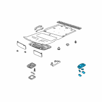 OEM 1998 Nissan Frontier Lamp Assembly-Map Diagram - 26430-8B400