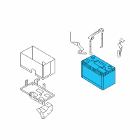 OEM Hyundai Entourage Battery Assembly Diagram - 37110-4D800