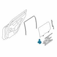 OEM Nissan Rogue Motor Assy-Regulator, LH Diagram - 82731-4BA0A