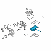 OEM 2018 Infiniti Q50 Oil Pan Assembly Diagram - 11110-3GM0A