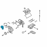 OEM 2018 Infiniti Q70 Cover Assy-Cam Sprocket, Vtc Diagram - 13041-4GA0A