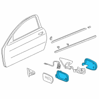 OEM Honda Prelude Cover, Passenger Side (Granada Black Pearl) Diagram - 76201-S04-Y24ZC