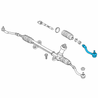 OEM 2017 Hyundai Sonata End Assembly-Tie Rod, RH Diagram - 56825-G8090