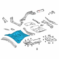 OEM 2019 Lexus RC350 Pan, Center Floor Diagram - 58211-30401