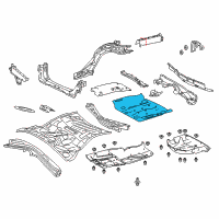 OEM 2019 Lexus RC350 Pan, Rear Floor Diagram - 58311-53060