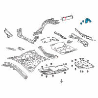 OEM 2014 Lexus IS250 Hook Sub-Assembly, Trans Diagram - 51095-24010