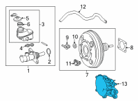 OEM 2017 Lexus NX200t Pump Assembly, Vacuum Diagram - 29300-36010