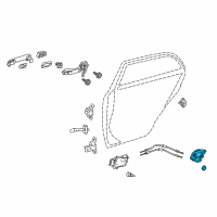 OEM 2018 Toyota Camry Lock Assembly Diagram - 69050-02340