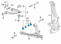 OEM 2021 Ford Bronco Lower Control Arm Adjust Cam Diagram - -W720186-S439