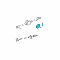 OEM 1995 Jeep Cherokee Cover-Differential Diagram - 5012811AA