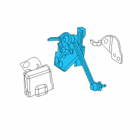 OEM 2017 Acura RLX Sensor Assembly, Rear Headlight Adjuster Diagram - 33146-TY3-A01
