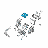 OEM Toyota AC & Heater Assembly Seal Diagram - 87429-WB001