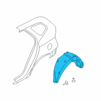 OEM 2008 Kia Rondo Guard Assembly-Rear Wheel Diagram - 868211D010